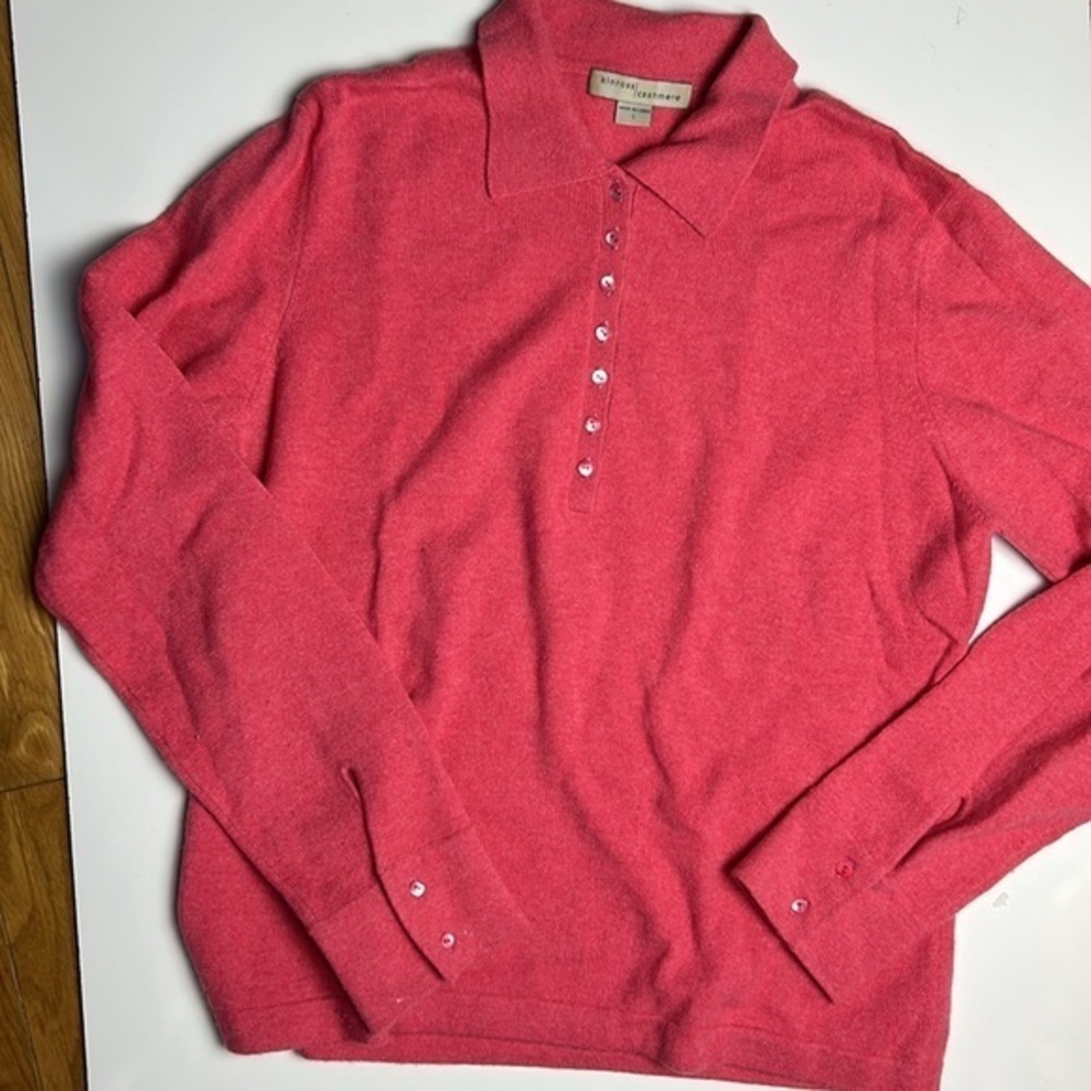 Kinross pink‎ cashmere sweater
